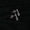 OLIO E ACETO Sterling Silver Quartzite/Lapis Lazuli/Red Snakeskin Jade Annual Ring Teardrop Earrings OLIO-OA13E03-BY White/Silver (OA13E01)